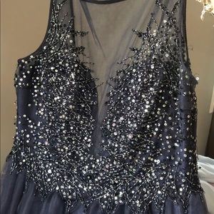 Navy blue prom dress